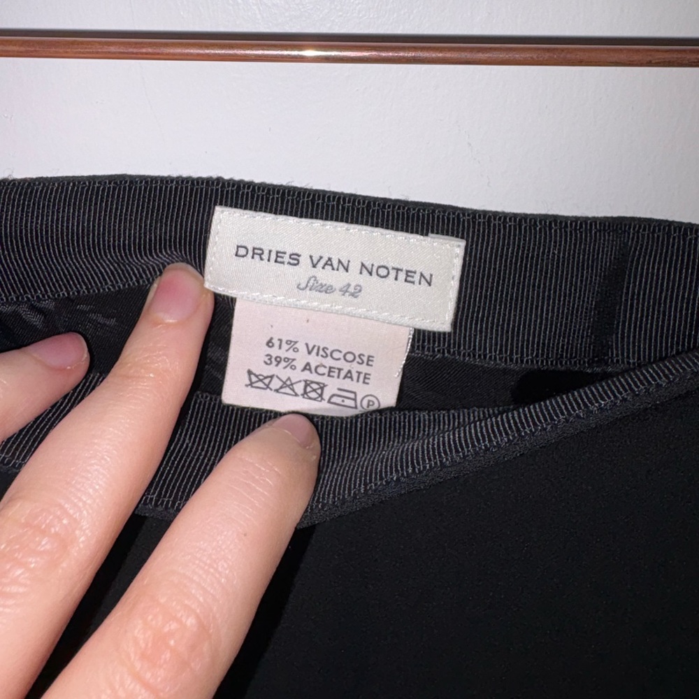Dries Van Noten Curved Inset Midi Skirt - Picture 3 of 4